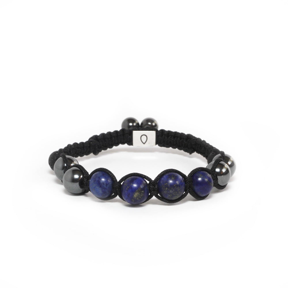 BROW CHAKRA ENHANCER BRACELET l Lapis Lazuli, Hematite & Lava Beads