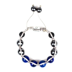 BROW CHAKRA ENHANCER BRACELET l Lapis Lazuli, Hematite & Lava Beads