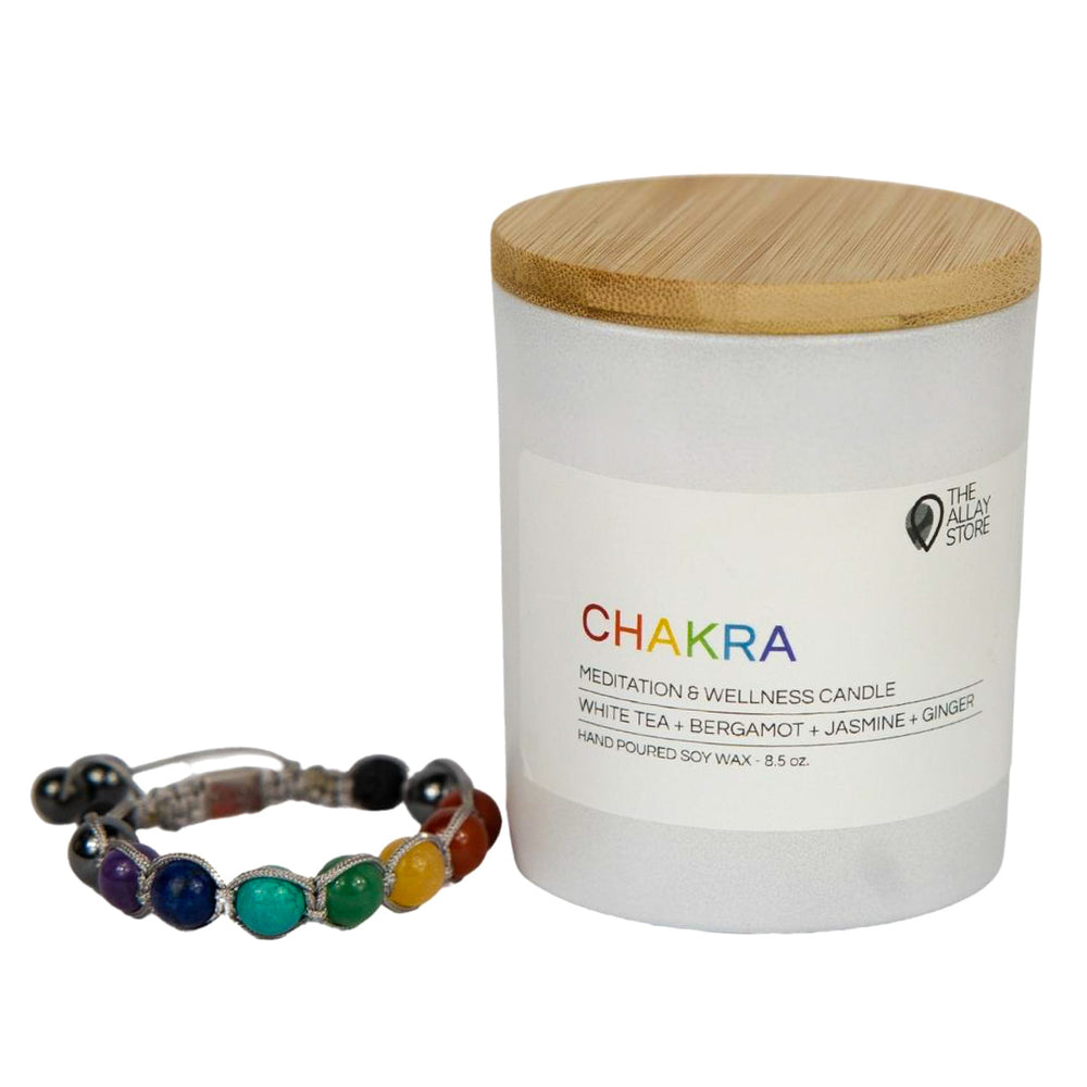 
            
                Load image into Gallery viewer, CHAKRA | WELLNESS-MEDITATION CANDLE | Soy Wax | 8 oz
            
        